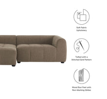 Load image into Gallery viewer, Liana Left-Facing Upholstered Fabric Modular Sofa with Chaise