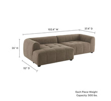 Load image into Gallery viewer, Liana Left-Facing Upholstered Fabric Modular Sofa with Chaise