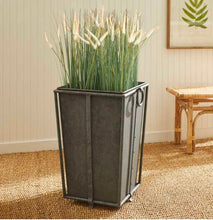 Load image into Gallery viewer, Antique Gray Tapered Planter