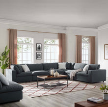 Load image into Gallery viewer, Commix 6 Piece Down Filled Overstuffed Sectional Sofa