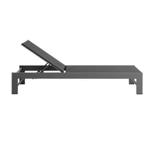 Load image into Gallery viewer, Tahoe Outdoor Patio Mesh and Aluminum Chaise Lounge in Gray