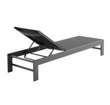 Load image into Gallery viewer, Tahoe Outdoor Patio Mesh and Aluminum Chaise Lounge in Gray
