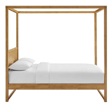 Load image into Gallery viewer, Alva Queen Wood Canopy Platform Bed