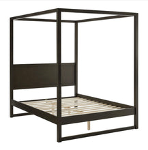 Load image into Gallery viewer, Alva Queen Wood Canopy Platform Bed