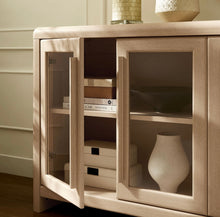 Load image into Gallery viewer, Evren 4-Door Sideboard Storage Display Cabinet in Ash