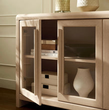Load image into Gallery viewer, Evren 4-Door Sideboard Storage Display Cabinet in Ash