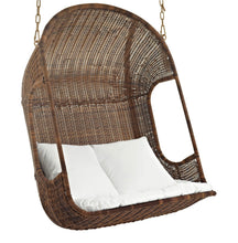 Load image into Gallery viewer, Vantage Outdoor Patio Swing Chair With Stand in Brown White