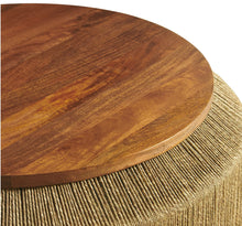 Load image into Gallery viewer, Maris Seagrass and Wood Coffee Table in Walnut Natural