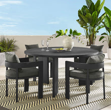 Load image into Gallery viewer, Tahoe 5-Piece Outdoor Patio Aluminum Dining Set in Gray Charcoal