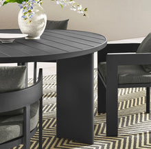 Load image into Gallery viewer, Tahoe 5-Piece Outdoor Patio Aluminum Dining Set in Gray Charcoal