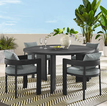 Load image into Gallery viewer, Tahoe 5-Piece Outdoor Patio Aluminum Dining Set in Gray Charcoal