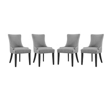 Load image into Gallery viewer, Marquis Fabric Dining Chair Set of 4 in Light Gray