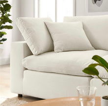 Load image into Gallery viewer, Commix 2 Piece Down Filled Overstuffed Sectional Sofa Set in Light Beige