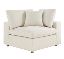 Load image into Gallery viewer, Commix 2 Piece Down Filled Overstuffed Sectional Sofa Set in Light Beige