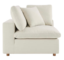 Load image into Gallery viewer, Commix 2 Piece Down Filled Overstuffed Sectional Sofa Set in Light Beige