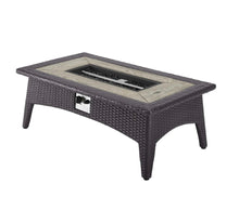 Load image into Gallery viewer, Convene 5 Piece Set Outdoor Patio with Fire Pit in Espresso White