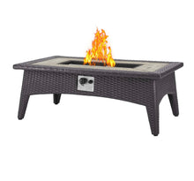 Load image into Gallery viewer, Convene 5 Piece Set Outdoor Patio with Fire Pit in Espresso White