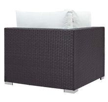 Load image into Gallery viewer, Convene 5 Piece Set Outdoor Patio with Fire Pit in Espresso White