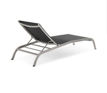 Load image into Gallery viewer, Savannah Outdoor Patio Mesh Chaise Lounge Set of 2 in Black