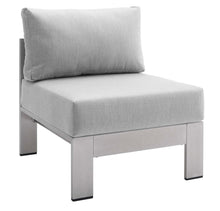 Load image into Gallery viewer, Shore 9 Piece Sunbrella® Fabric Outdoor Patio Aluminum Sectional Sofa Set