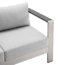 Load image into Gallery viewer, Shore 3 Piece Sunbrella® Fabric Outdoor Patio Aluminum Set