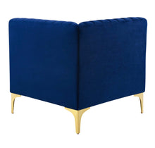 Load image into Gallery viewer, Triumph Channel Tufted Performance Velvet 3-Seater Sofa in Navy