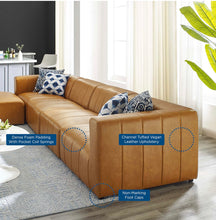Load image into Gallery viewer, Bartlett Vegan Leather Sectional Sofa