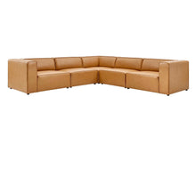 Load image into Gallery viewer, Mingle Vegan Leather Sectional Sofa