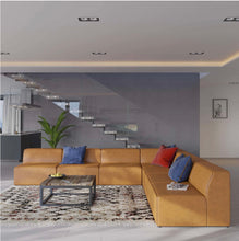 Load image into Gallery viewer, Mingle Vegan Leather Sectional Sofa