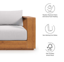 Load image into Gallery viewer, Tahoe Outdoor Patio Acacia Wood Furniture Set in Natural Light Gray