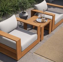 Load image into Gallery viewer, Tahoe Outdoor Patio Acacia Wood Furniture Set in Natural Light Gray