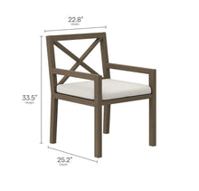Load image into Gallery viewer, NorthlakeOutdoor Patio Teak Wood Dining Set in Weathered Gray