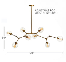 Load image into Gallery viewer, DANIELLA GLOBE CHANDELIER