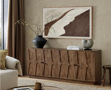 Load image into Gallery viewer, Veda 72" Mango Wood Sideboard Cabinet in Walnut