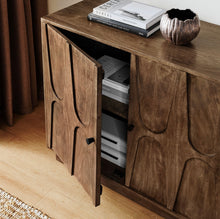 Load image into Gallery viewer, Veda 72" Mango Wood Sideboard Cabinet in Walnut