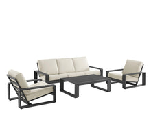Load image into Gallery viewer, Lirienne 4-Piece Outdoor Patio Aluminum Furniture Set
