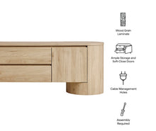 Load image into Gallery viewer, Duval 71 Inch Oval TV Cabinet