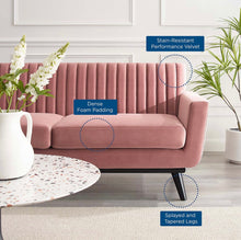 Load image into Gallery viewer, Engage Channel Tufted Performance Velvet Loveseat