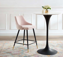 Load image into Gallery viewer, Adorn Performance Velvet Counter Bar Stool