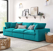 Load image into Gallery viewer, Commix Down Filled Overstuffed 3 Piece Sectional Sofa Set