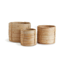 Load image into Gallery viewer, Cane Rattan Mini Baskets, set of 3