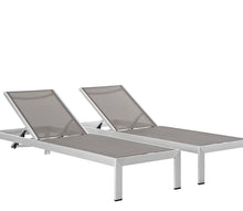 Load image into Gallery viewer, Shore Chaise Outdoor Patio Aluminum Set of 2