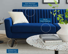 Load image into Gallery viewer, Engage Channel Tufted Performance Velvet Sofa