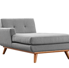 Load image into Gallery viewer, Engage Left-Facing Upholstered Fabric Chaise in Azure