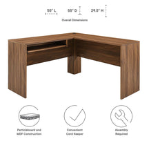 Load image into Gallery viewer, Venture L-Shaped Wood Office Desk