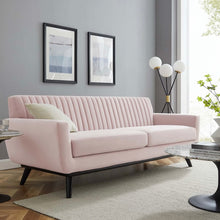 Load image into Gallery viewer, Engage Channel Tufted Performance Velvet Sofa