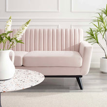 Load image into Gallery viewer, Engage Channel Tufted Performance Velvet Loveseat