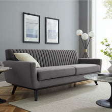 Load image into Gallery viewer, Engage Channel Tufted Performance Velvet Sofa