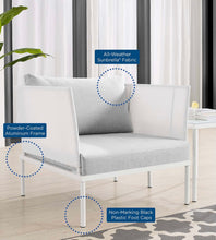 Load image into Gallery viewer, Harmony Sunbrella® Outdoor Patio Aluminum Seating Set