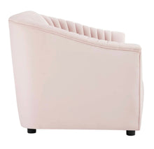 Load image into Gallery viewer, Announce Performance Velvet Channel Tufted Loveseat